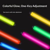 Bâton lumineux LED portable double usage pour TikTok, selfies, influenceurs, beauté, diffusion en direct, lumière douce RGB ultra-lumineuse