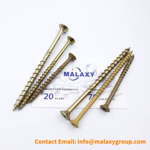MALAXY Torx Star Drive con tornillo de cubierta de madera con vástago moleteado - Product Image 2
