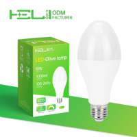 Bombillas LED Tipo Oliva 30W/40W/50W/70W, Base E40/E27, 100-265V Corriente Constante Lineal, 160 °   Reflector para Poste de Luz y Luminaria de Área
