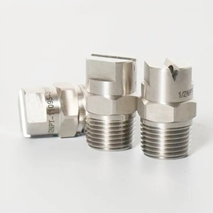 Высокое давление HVV 1/2 "1/4" 1/8 "плоский вентилятор Распылительная насадка плоская струйная насадка против засорения струйный плоский вентилятор насадка для систем распыления - Product Image 3