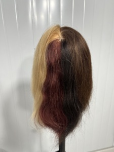Tête de mannequin en <span class=keywords><strong>cheveux</strong></span> humains 100% réels pour la coiffure et la formation professionnelles - Product Image 4