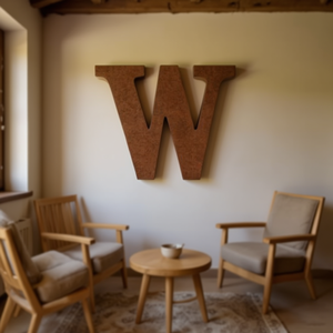 Letra Decorativa de Madera Ilan W 15 cm, Arte de Pared - Product Image 3