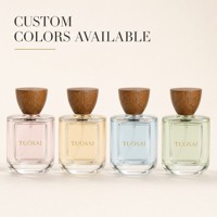 Flacon de parfum carré de luxe vide 50 ml en verre avec boîte, design unique