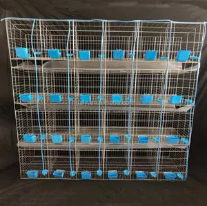 中国工厂批发耐用4层兔子养殖笼镀锌兔笼