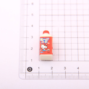 Kawaii dibujos animados resina Kt gato simular botella de yogur lindo gatito 3D botella de leche adornos Diy accesorios caja de teléfono basura Decoración - Product Image 4