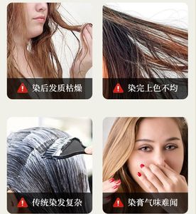 Shampoo Colorante alle Erbe, Tintura per Capelli Facile e Veloce, Non Sbiadisce, Ingredienti Delicati Non Irritanti, Vendita all'Ingrosso 500ml - Product Image 6