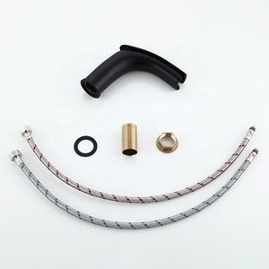 Singola maniglia matte black acqua cascata miscelatore del bacino - Product Image 5