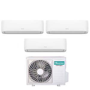 Aire acondicionado Hisense Trial Split Inverter Serie HI-COMFORT 7 + 7 + 18 con 3AMW62U4RJC Wi-Fi integrado 7000 + 7000 + 18000 + a la hora de instalar - Product Image 1