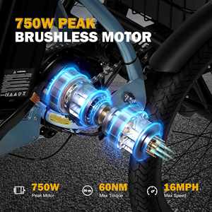 Triciclo Elettrico Pieghevole Qlife <span class=keywords><strong>a</strong></span> 3 <span class=keywords><strong>Ruote</strong></span> con Pedalata Assistita per Anziani e Trasporto Merci - Product Image 4