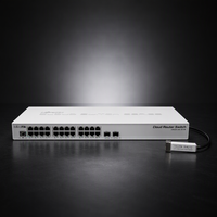 MikroTik CRS326-24G-2S+RM 24 Portlu Gigabit Bulut Yönlendirici Anahtarlayıcı, Ofis için ROS Çift İşletim Sistemli Destekli