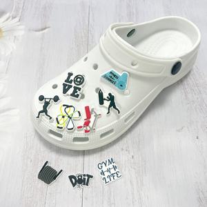 Accesorios Decorativos de Goma para Zapatos Crocs Wx MQ261, 2.5-3.5cm, para Fitness, Deportes, Levantamiento de Pesas, Zapatos de Cueva, Hebilla, Flor - Product Image 3