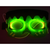 Masque de sorcière multicolore Halloween glow fournitures de fête sombres illuminées pour les enfants