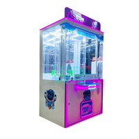 Vente directe usine : Machine à griffes en métal à monnayeur avec interface anglaise pour jeu de distribution de prix d'amusement pour enfants