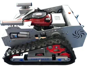 Cortacésped robótico multifunción, máquina de paisajismo con accesorios de cuchilla dozer y pulverizador, opción