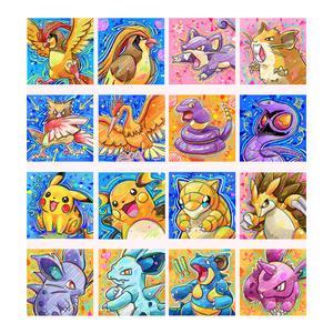 Collection d'accessoires populaires et best-sellers de l'art de la bande dessinée Pokémon, Pikachu Fan Art, aimant de réfrigérateur en acrylique, booster pack, jeu de société - Product Image 3