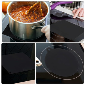 Tapis de protection en silicone résistant à la chaleur pour plaques à <span class=keywords><strong>induction</strong></span> – Formes rondes/carrées, style européen et américain - Product Image 4