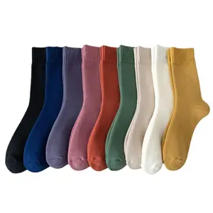 Women's Thick Warm Winter Socks Terry Loop Ribbed Cuff Elastic Solid Plain Indoor Sofa Bedroom Living Room Floor Slipper Socks