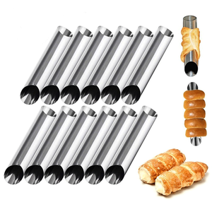 Herramientas para pasteles de acero inoxidable de grado alimenticio, molde para hornear pasteles, molde de cuerno de crema, tubos de Cannoli, conchas, formas de Cannoli Baki - Product Image 3