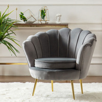 Fauteuil à cadre en bois massif de luxe, canapé simple Love trois places en velours rose bleu vert gris