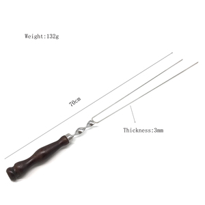 Brochetas de Acero Inoxidable para Asar Kebab, Brochetas Resistentes para Barbacoa, para Alitas de Pollo, Salchichas, <span class=keywords><strong>Champiñones</strong></span>, Accesorio para Parrilla - Product Image 2