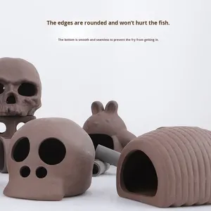 Caverne <span class=keywords><strong>de</strong></span> reproduction en argile naturelle pour poissons et crevettes, abri décoratif pour aquarium pour la reproduction et la cachette - Product Image 4