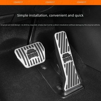 Applicable aux pédales d'accélérateur et de frein antidérapantes en acier inoxydable ICAUR V27, emblème de voiture coloré en forme d'œuf, accessoires de modification