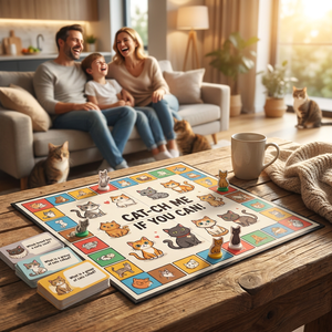 Jeu de société personnalisé sur le thème des chats OEM ODM pour soirées en famille et <span class=keywords><strong>quiz</strong></span> - Product Image 4