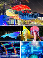 Pieds de pieuvre gonflables géants LED pour publicité Bingo, accessoires de toit, tentacules de pieuvre gonflables géants pour décoration artistique extérieure de bâtiments