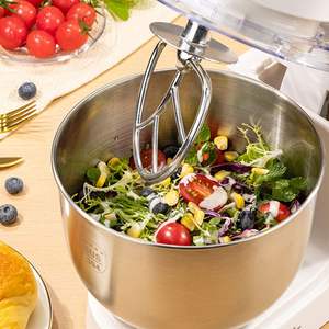 Nouveaux modèles de <span class=keywords><strong>robot</strong></span> pâtissier électrique avec moteur AC 600W, 6 vitesses, bol de 6,5L pour la cuisine domestique et la boulangerie - Product Image 3