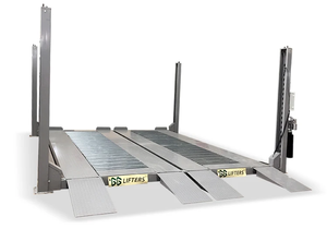 Venta al por mayor de elevadores de 4 postes de doble ancho eficiente equipo de almacenamiento de vehículos de garaje de dos niveles para coches y vehículos estacionados - Product Image 4