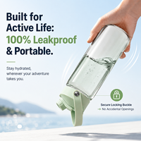 Bouteille d'eau sport 850 ml en Tritan Eastman sans BPA, personnalisable, anti-fuite, avec double ouverture, écologique, pour fêtes (OEM/ODM)