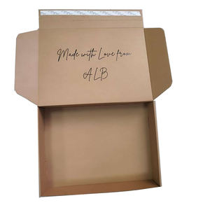 Caja de Regalo de Envío de Cartón Corrugado Personalizada, Plegable, con Tira de Desgarre, Impresa, Autosellable, con Logotipo - Product Image 2