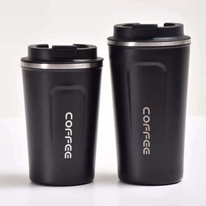 Simple 304 Stainless Steel Coffee Mug Portable Car <b>Thermos</b> Business Office Gift Dual-Drink Mug - Product Image 2