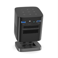 LOYAPIXI Mini Pico Portabel HD 4K 3D Native 540P 280 Ansi Proyektor Luar Ruangan Berkemah Rumah Bioskop Video Beamer Proyektor Dlp