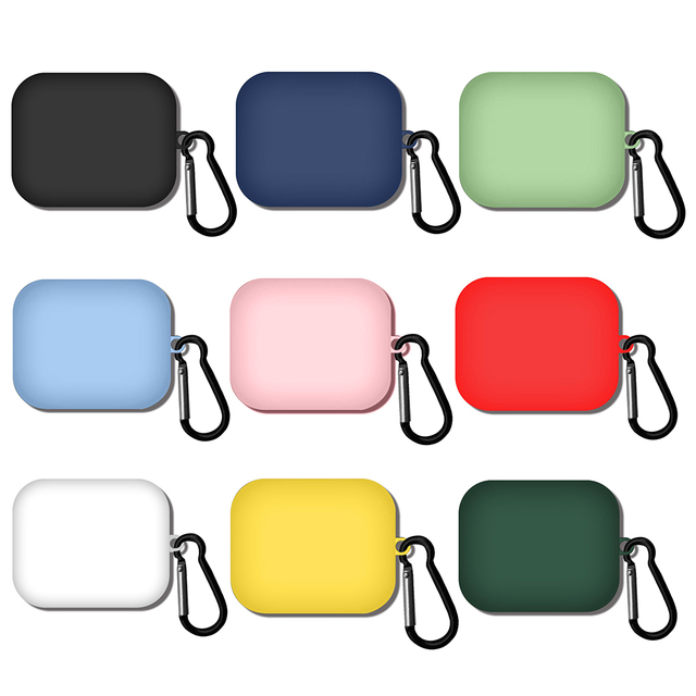 Silicone Case for OnePlus Buds Pro Earphones Protective Cover for One Plus Buds Pro Headset Cases Holder With Carabiner