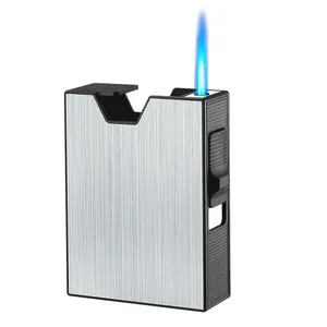 Triple Jet Blue Flame Butane Gas Torch Lighter Supplier With Custom Logo Lighters Cigarette Stylish