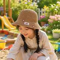 Topi Bucket Bulu Gaya Korea Bernapas untuk Musim Panas, Menyempurnakan Wajah, Pinggiran Lebar, Pelindung Matahari, Cocok untuk Pantai, Dapat Disesuaikan
