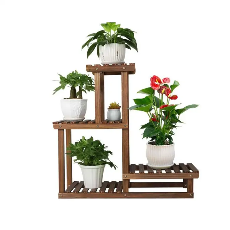 Indoor Outdoor Plant Houder Organizer Hout Plant Plank Bloem Planken Houten Planter Plank Bloempot Houder