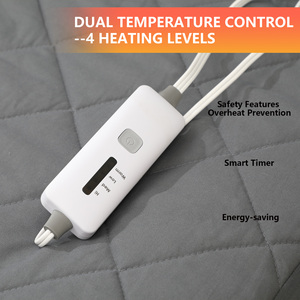 4 niveaux de chauffage 8H Arrêt automatique <span class=keywords><strong>Lit</strong></span> chauffant lavable pour différents matelas Couvre-<span class=keywords><strong>lit</strong></span> chauffant électrique - Product Image 2