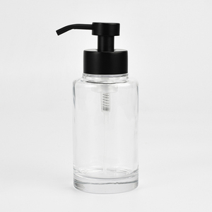 Bình Đựng Xà Phòng Tạo Bọt Bằng Tay, Bình Đựng Kem Dưỡng Da Bằng Thép Không Gỉ Thiết Kế Đơn Giản, Thẳng, Hình Trụ, Trong Suốt, 380Ml - Product Image 1