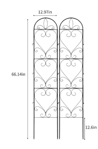 Treillis de jardin en métal réglable en hauteur, style Mid-century Modern, lot de 4, <span class=keywords><strong>pour</strong></span> support lourd de chèvrefeuille - Product Image 2