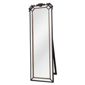 Customization For Living Room Dressing Mirrors Decor Wall Rectangle Decorative Wood Frame Natural Oak And Black Mirror