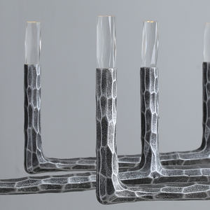 新しいヨーロッパ風メタル製廊下用ゴールド真鍮製リニアペンダント照明シャンデリア（屋内ダイニングルーム用） - Product Image 6