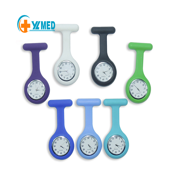 Silicone Nurse Watch Clip on Chest Nurse Portable Watch Pointer Nurse Watch for Medical Students CE/ISO