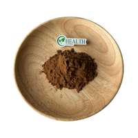 Poudre d'extrait de champignon Chaga naturel 10:1, soluble dans l'eau, poudre fine brune, non-OGM, végétalien, matière première en vrac