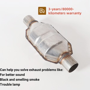 Convertidor Catalitico universale da 2 pollici in acciaio inossidabile universale convertitore Catalitico ovale - Product Image 4