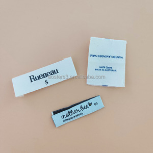High Quality Custom Private Clothing Brand Personal Design logo Print Woven <strong>Label</strong>