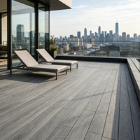 Planche de terrasse creuse en WPC de haute qualité, anti-UV, résistante au glissement, imperméable, composite bois-plastique, revêtement de sol en bois