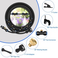 Ensemble de refroidissement par atomisation basse pression F178, pulvérisateur de jardin, répulsif anti-moustiques, série de refroidissement adaptée aux jardins, aux balcons