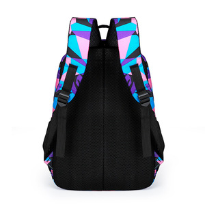 Wholesale Geometric Outdoor Sport Lightweight Foldable Travel <b>Backpack</b> Polyester Waterproof Men Children Student School Bag - Product Image 3